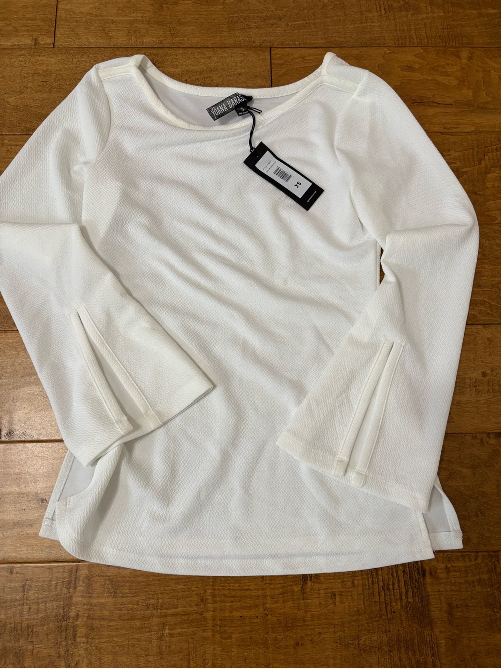 Yoana Baraschi Chantilly Top With Pleated Sleeves XS NWT Sooo Soft!